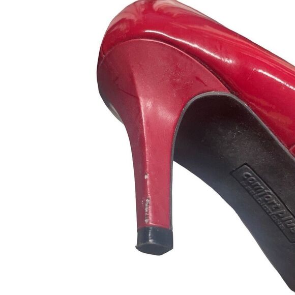 Comfort Plus Predictions Cherry Red High Heel Pumps - Wide - Picture 8 of 9